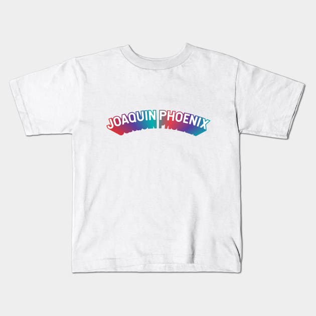 Joaquin Phoenix Kids T-Shirt by Sthickers